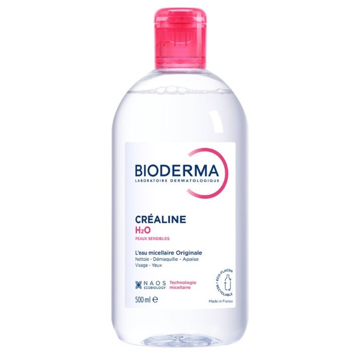 Eau micellaire Créaline H2O Bioderma - flacon de 500 ml