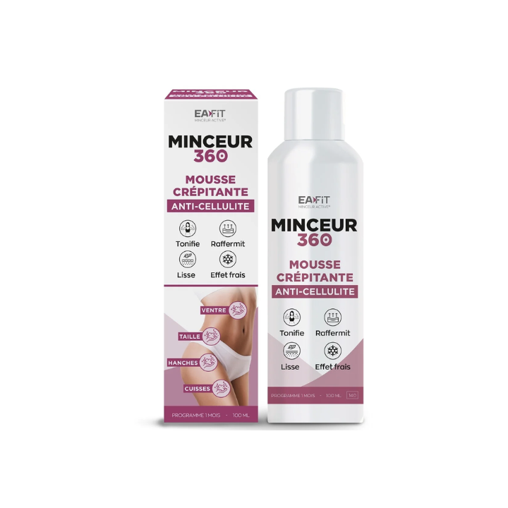Minceur 360 mousse crépitante anti-cellulite EaFit - flacon de 100ml