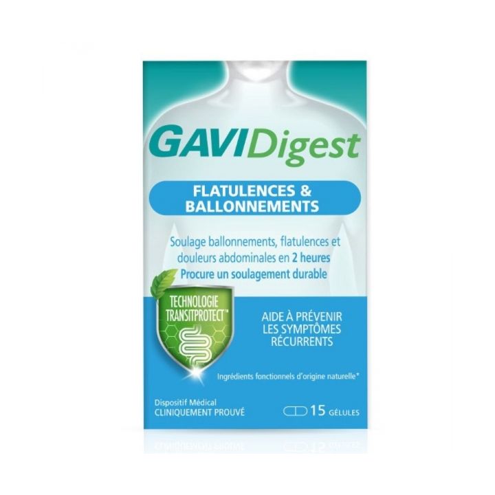 GAVIDigest flatulences et ballonnements Reckitt - boite de 15 gélules