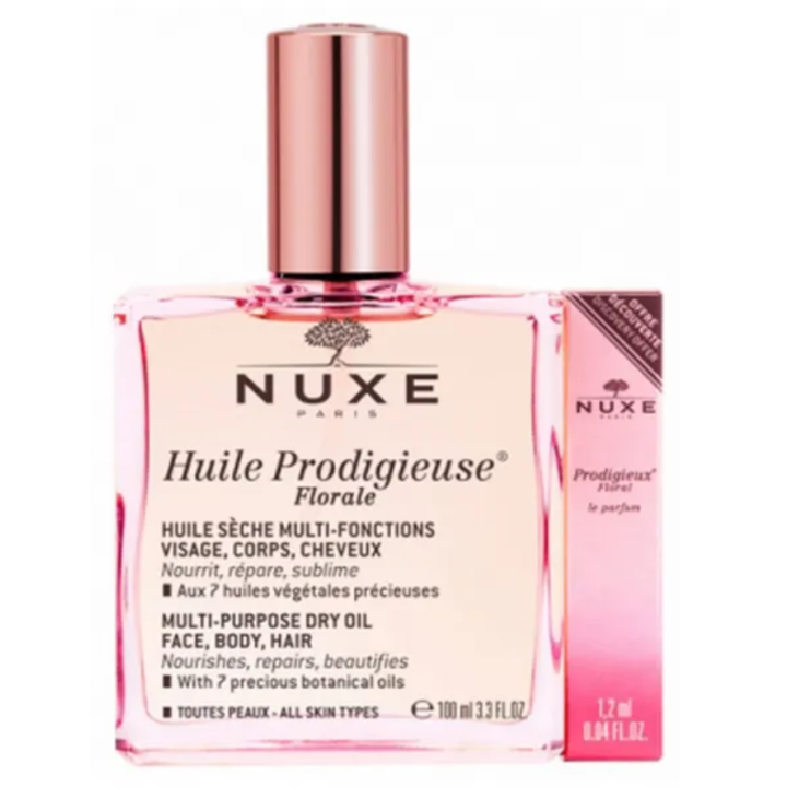 Huile prodigieuse flore Nuxe - flacon de 100ml + parfum offert