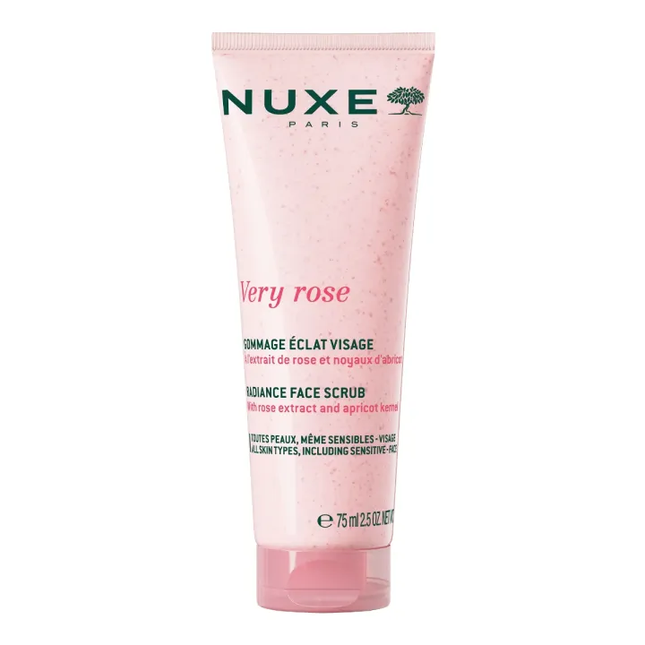 Very Rose gommage éclat visage Nuxe - tube de 75ml