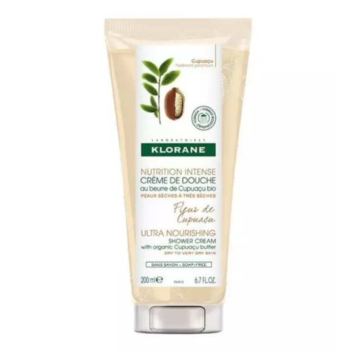 Nutrition intense crème de douche fleur de cupuaçu Klorane - tube de 200ml