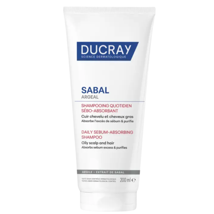 Sabal argeal shampoing quotidien sébo-absorbant Ducray - tube de 200ml