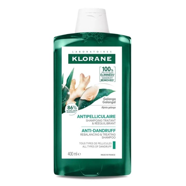 Shampoing antipelliculaire traitant et rééquilibrant Klorane - flacon de 400ml