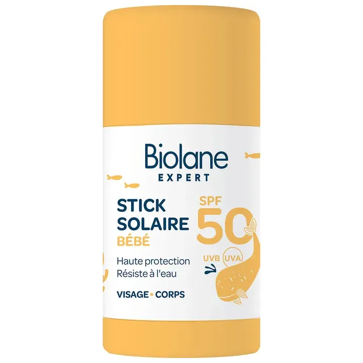 Stick solaire bébé SPF50 Biolane - stick de 20ml 