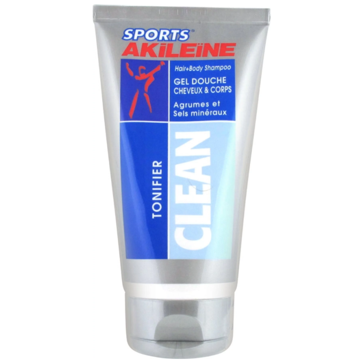 Clean gel douche cheveux et corps Akileïne - tube de 150ml