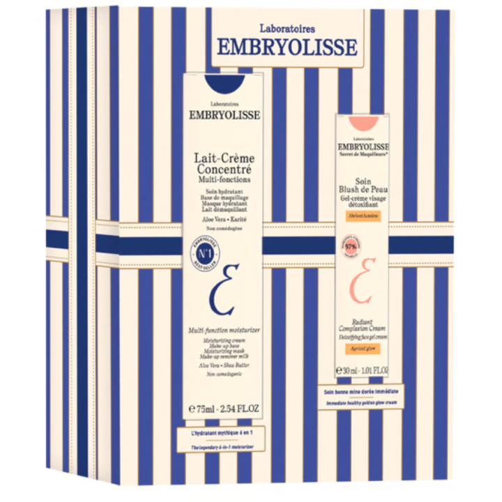Coffret lait crème concentré et soin blush de peau Embryolisse - coffret de 2 produits