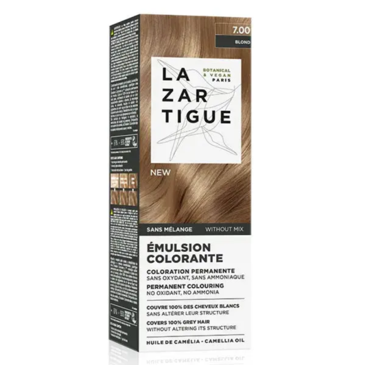 Émulsion colorante 7.00 blond Lazartigue - tube de 60ml