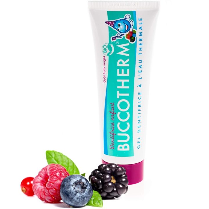 Dentifrice enfant +3 ans goût fruits rouges bio Buccotherm - tube de 50ml