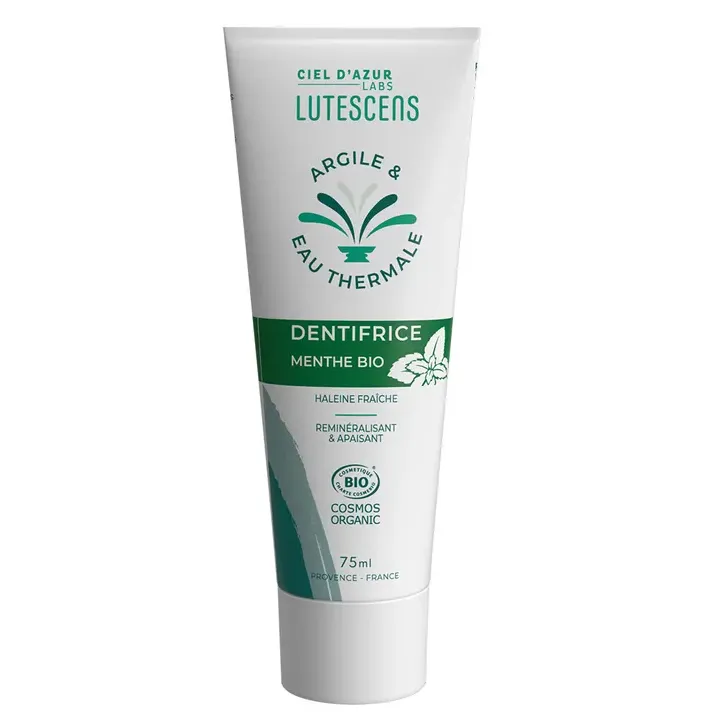 Dentifrice menthe bio Lutescens - tube de 75ml