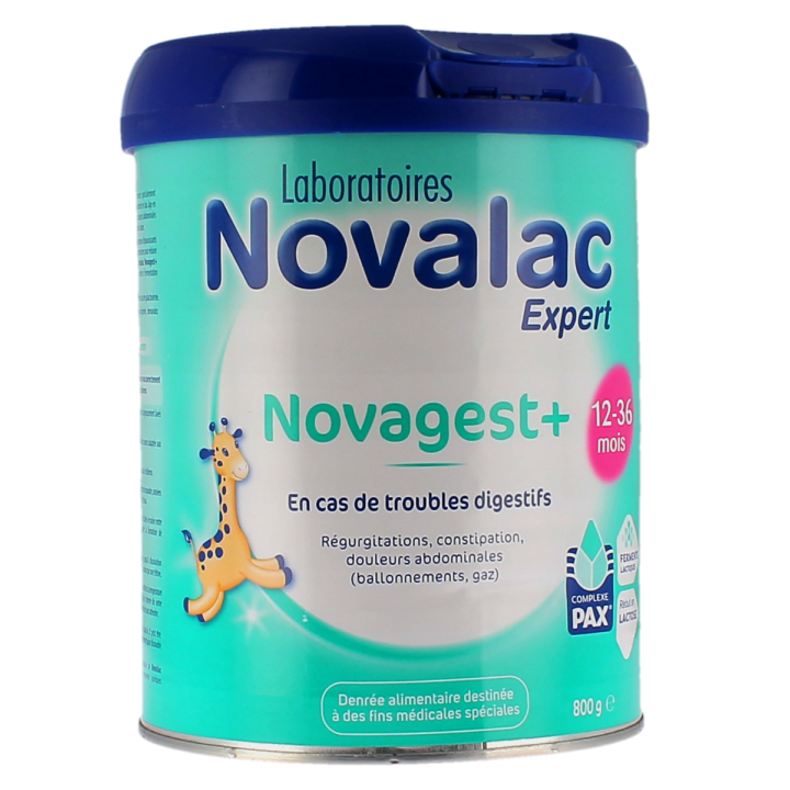 Novagest + lait en poudre troubles digestifs 12-36 mois Novalac - pot de 800g