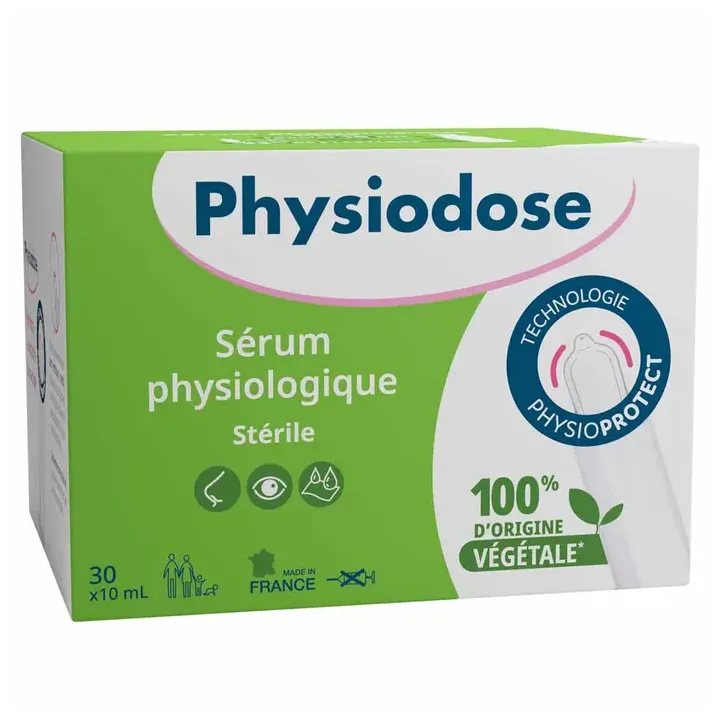 Physiodose Sérum physiologique Gilbert - boîte de 30 unidoses de 10ml