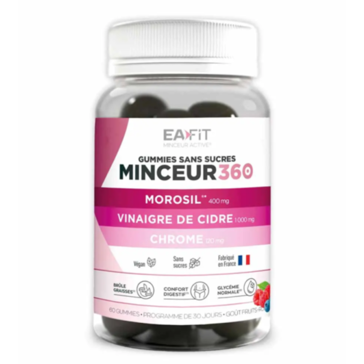 Minceur 360 perte de poids Eafit - pot de 40 gummies