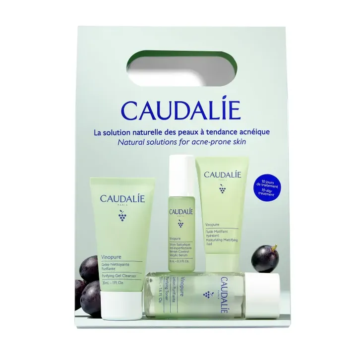Vinopure coffret routine anti-imperfections Caudalie - coffret de 4 produits