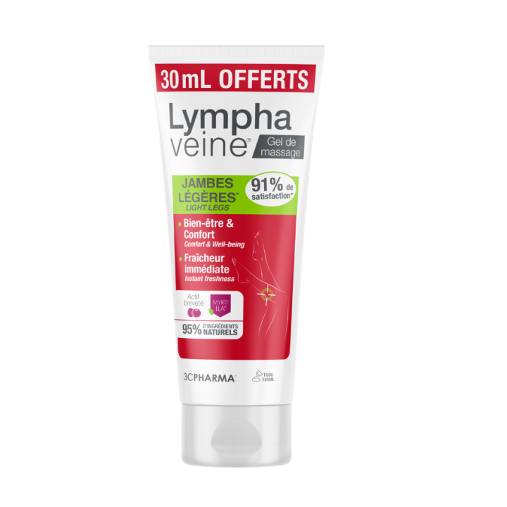 Lymphaveine gel de massage 3C Pharma - tube de 180ml dont 30ml offert