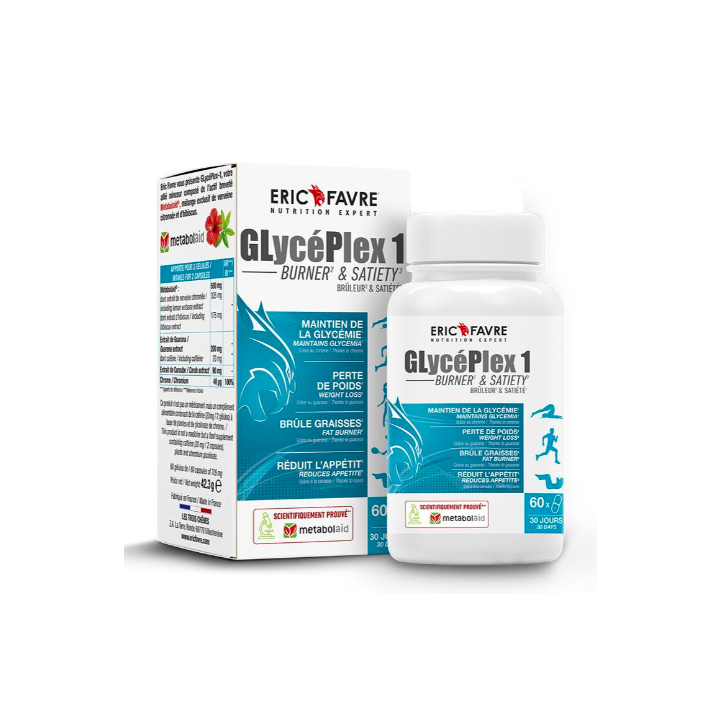 GLycéPlex 1 brûleur et sasiété Eric Favre - boîte de 60 gélules