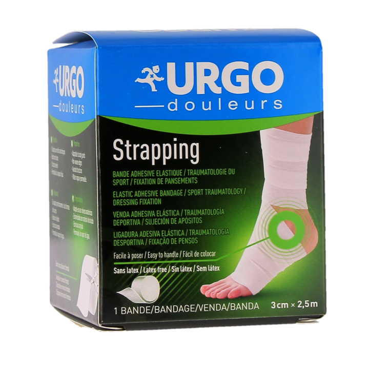 Strapping douleurs Urgo - bande de 3cmx2,5m