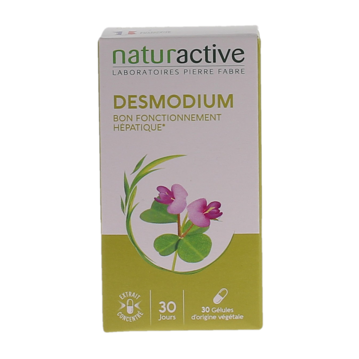 Desmodium bon fonctionnement hépatique Naturactive - boite de 30 gélules