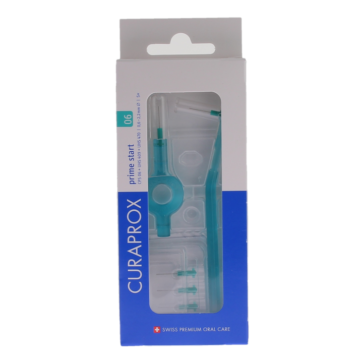Set de brossettes interdentaires prime start taille 06 Curaprox - boite de 5 brossettes