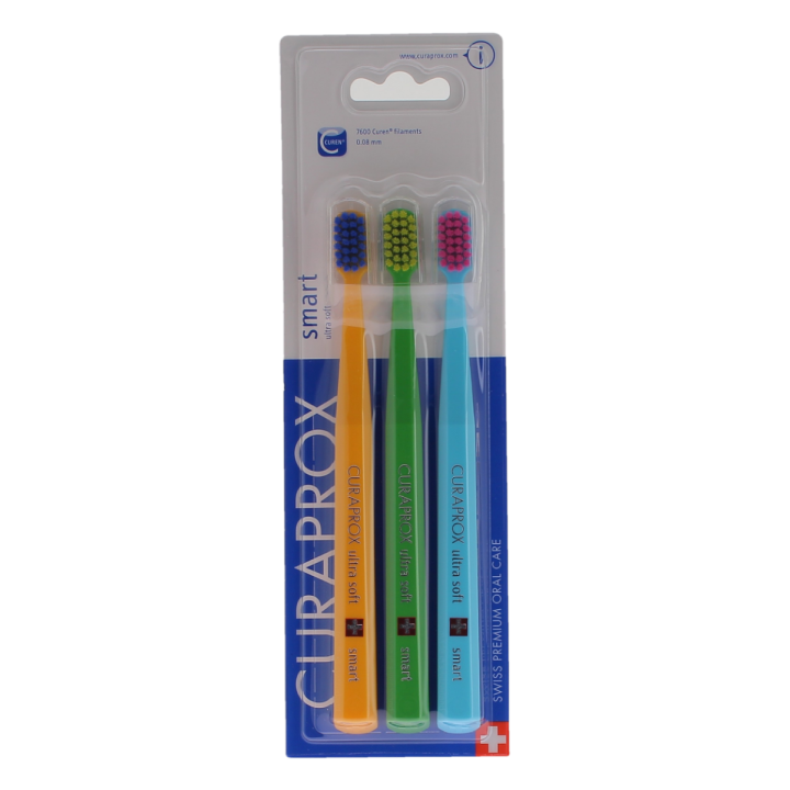 Brosse à dents cs smart ultra soft Curaprox - lot de 3 brosses à dents