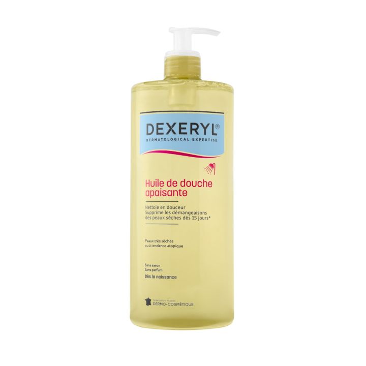 Dexeryl huile de douche apaisante Pierre Fabre - flacon-pompe de 1L