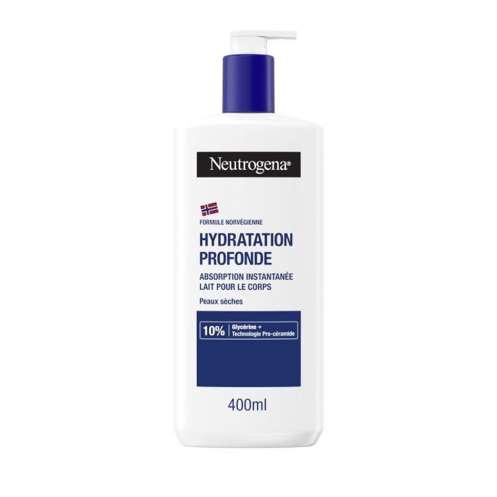 Hydratation Profonde Lait corps hydratant Neutrogena - flacon-pompe de 400 ml