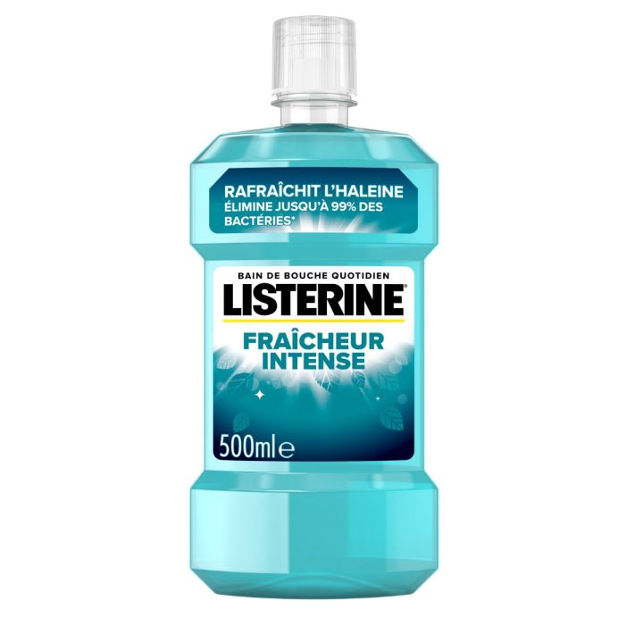 Bain de bouche quotidien fraîcheur intense Listerine - flacon de 500ml