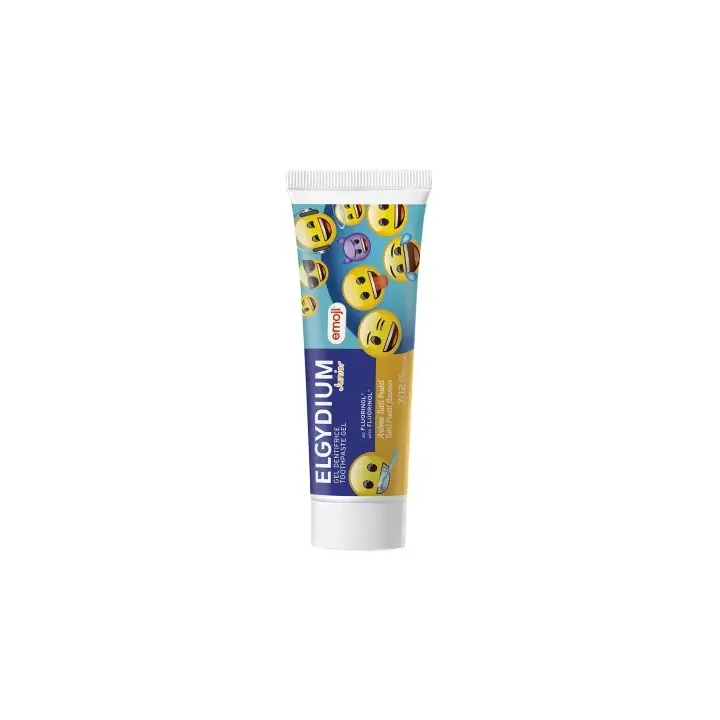 Gel dentifrice Emoji tutti frutti 7/12 ans Elgydium Junior - tube de 50ml