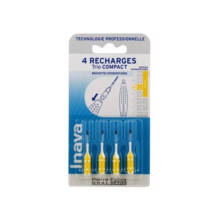 Brossettes interdentaires Trio Compact Inava - lot de 4 recharges