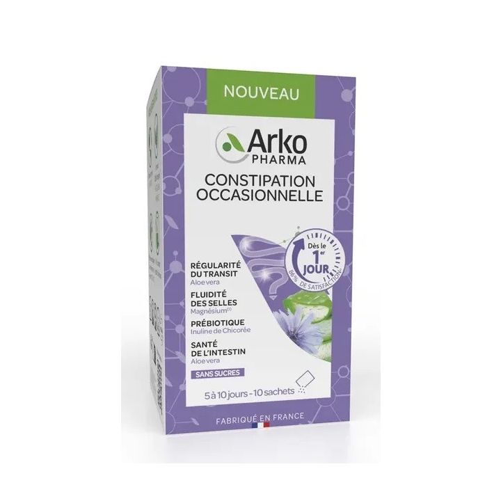 Arkogélules Constipation occasionnelle Arkopharma - boîte de 10 sachets