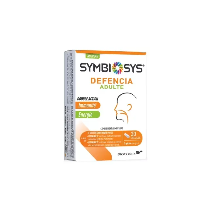 Symbiosys Defencia adulte Biocodex - boîte de 30 gélules