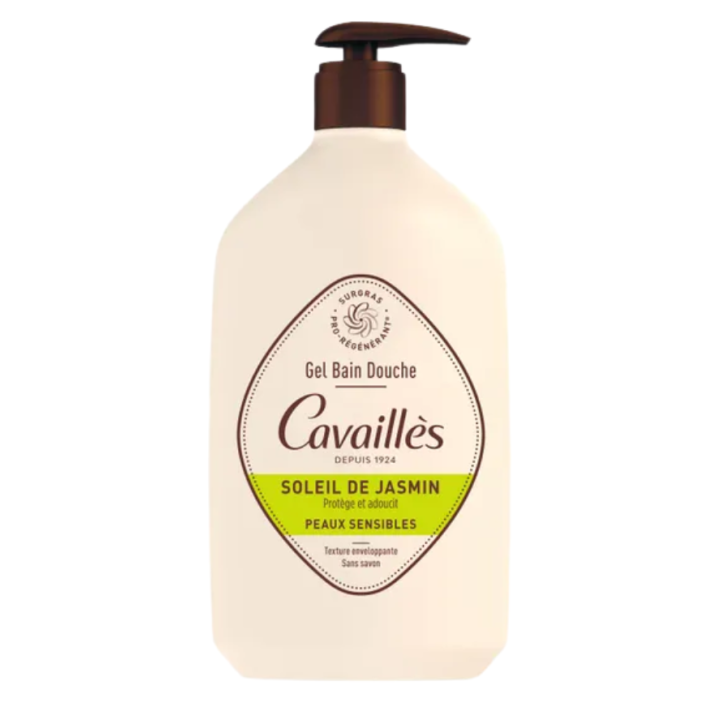 Gel bain douche soleil de jasmin Rogé Cavaillès - flacon pompe de 1L