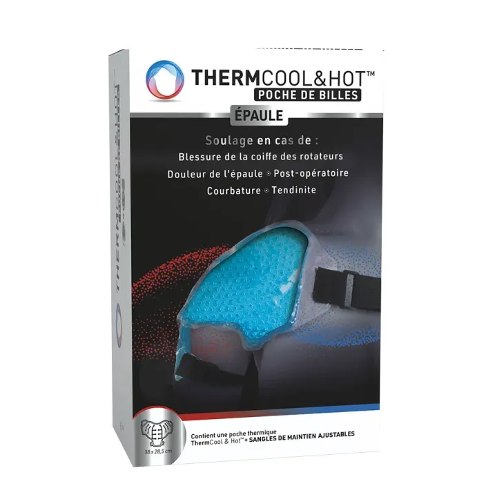 Thermocool&hot poche de billes épaule Bausch lomb - poche de billes 38x28,5cm