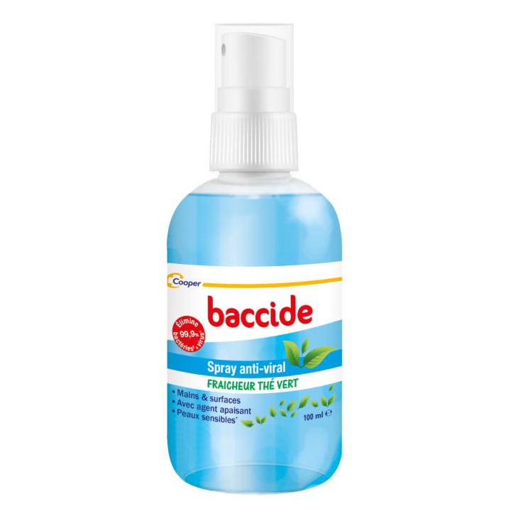 Spray anti-viral fraîcheur thé vert Baccide - spray de 100ml