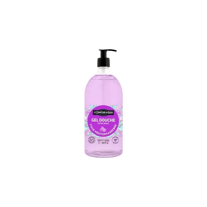 Gel douche Figue Méditerranéenne Le Comptoir du Bain - Flacon-pompe de 1L