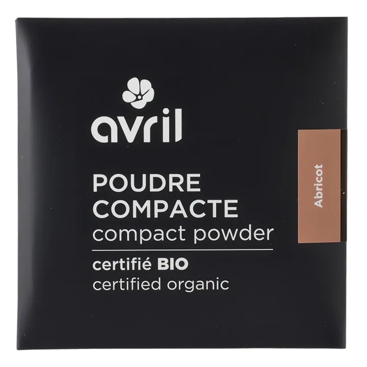 Poudre compacte bio Abricot Avril - poudrier de 11g