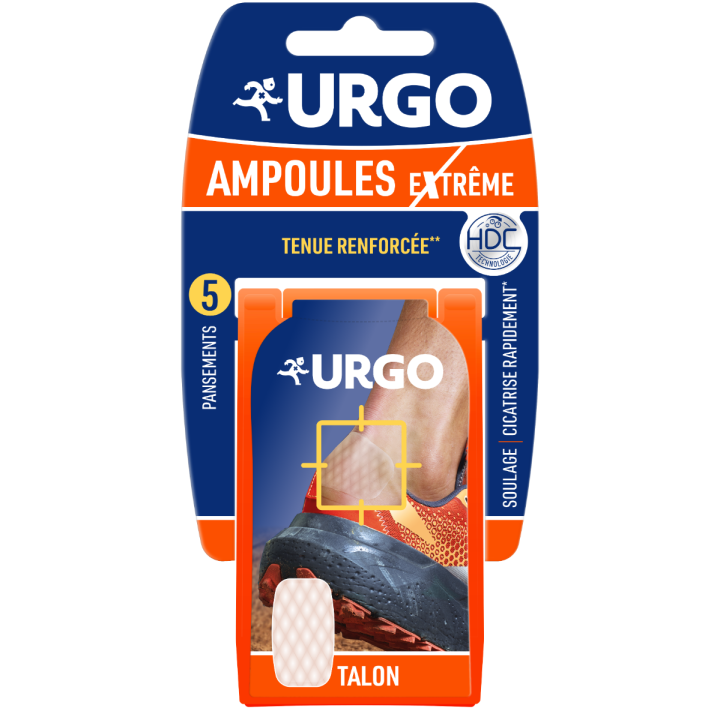 Ampoules extrême grand format Urgo - boîte de 5 pansements