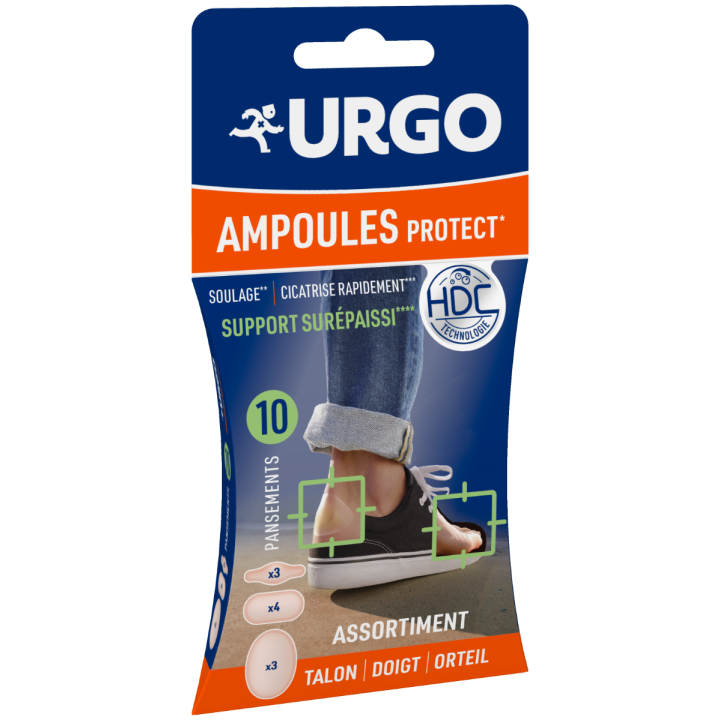 Ampoules Protect 3 formats Urgo - boîte de 10 pansements