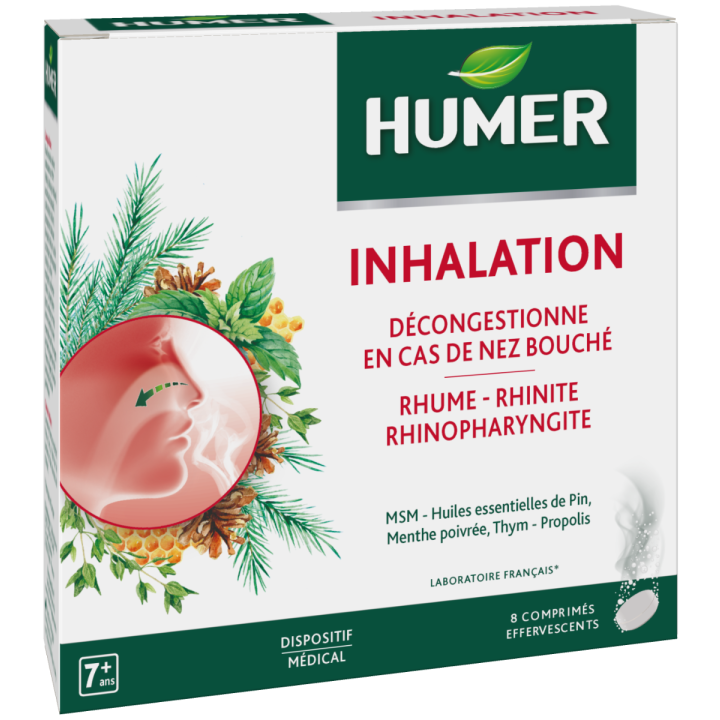 Inhalation Humer - boîte de 8 comprimés effervescents