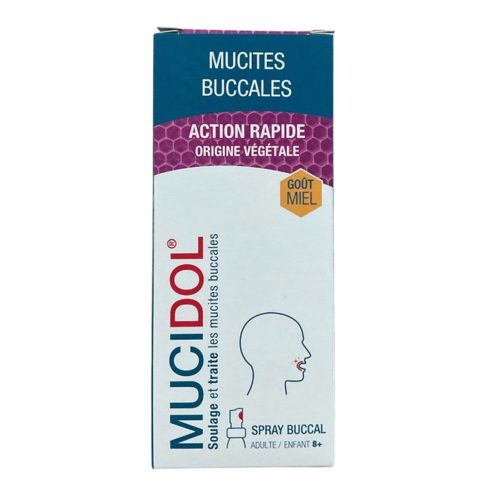 Mucidol spray mucites buccales goût miel PediAct - spray de 20ml