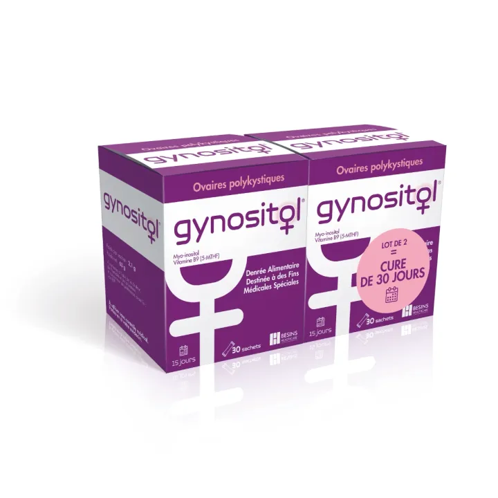 Gynotisol ovaires polykystiques Besins Healthcare - lot de 2 boites de 30 sachets