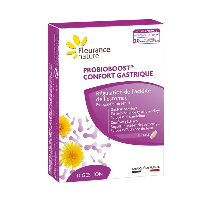 Probioboost confort gastrique Fleurance nature - boîte de 15 comprimés