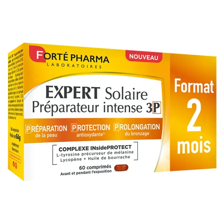 Expert Solaire préparateur intense 3P Forté Pharma - boîte de 60 comprimés