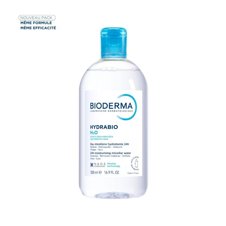 Hydrabio Eau micellaire H2O Bioderma - flacon de 500ml