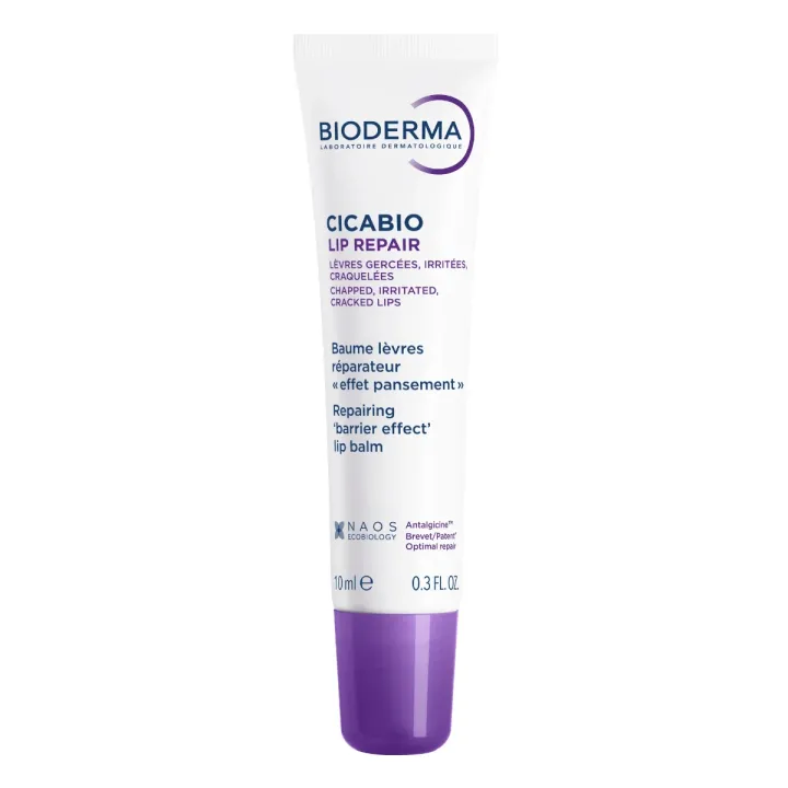 Cicabio Lip Repair baume lèvres réparateur Bioderma - tube de 10ml