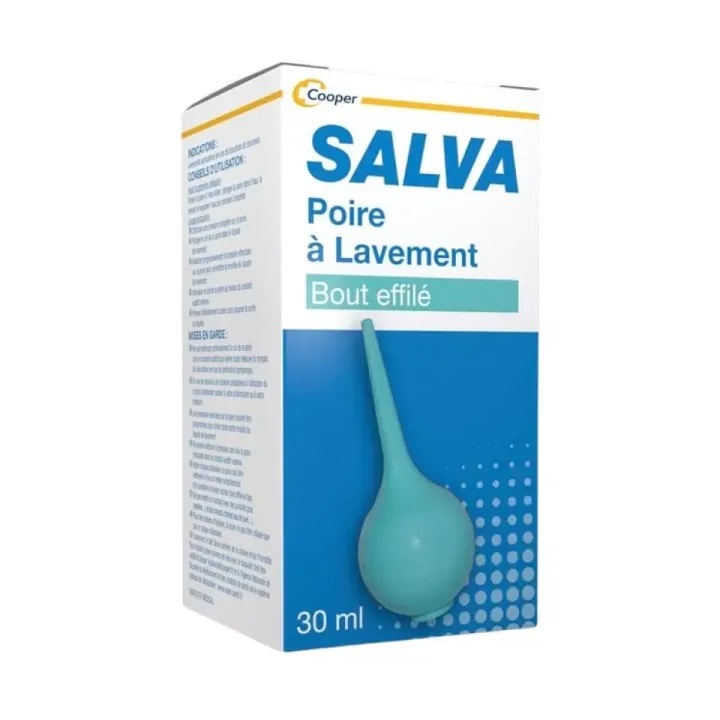 Poire à lavement bout effilé Salva - poire de 30ml