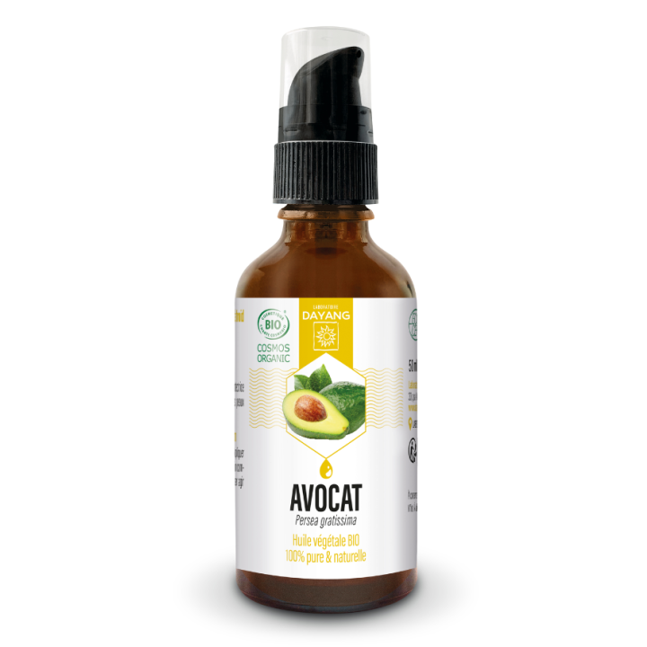 Huile végétale bio avocat Dayang - flacon-pompe de 50ml