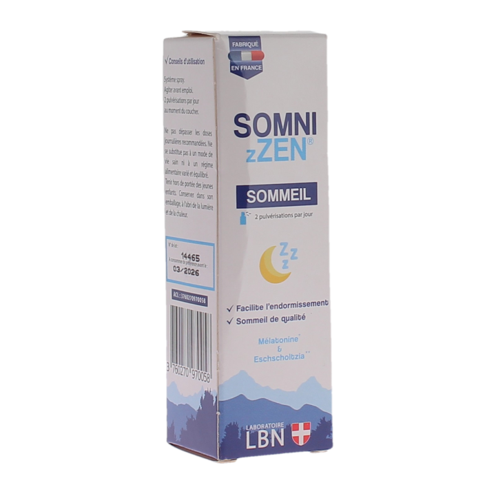 SomnizZen sommeil Laboratoire LBN - Spray de 20ml