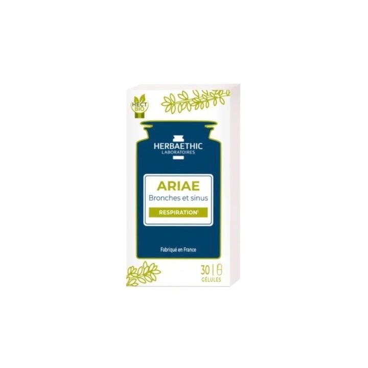 Ariae Respiration bronches et sinus Herbaethic - boîte de 30 gélules
