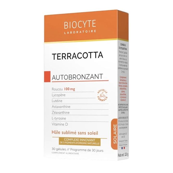 Terracotta autobronzant Biocyte - boîte de 30 gélules